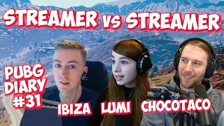 ChocoTaco Lumi ibiza | Streamer Vs Streamer | PUBG DIARY #31