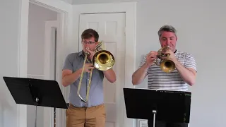 J. S. Bach - Invention No. 8 in F major (edited for trumpet and trombone)