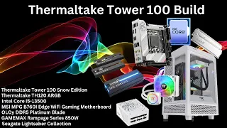 LIVE-Thermaltake Tower 100 Snow Edition Computer Build - Friday September 8, 2023 at 1pm PDT/4pm EDT