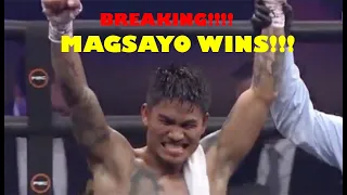 BREAKING: MAGSAYO  BAGONG KAMPEON NG WBC FEATHERWEIGHT VIA MAJORITY DECISION!