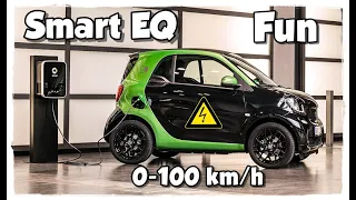 Smart EQ Fortwo 60kW | 0-100km/h - Acceleration FUN - Daky auf Strom