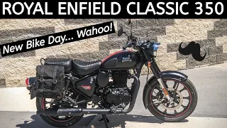 Royal Enfield Classic 350 in Dark Stealth Black - New Bike Day!