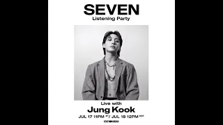 [ENG SUB] Jungkook's Seven FULL Listening Party on Stationhead! 230718 #jungkook #bts #seven #jk