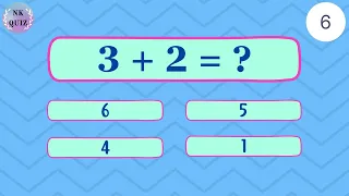 Addition Quiz | Maths Addition Quiz One Digit Sheet 2
