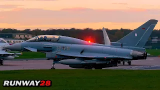 Stunning Light, Early Morning Take-Off - Norvenich Eurofighters & Tornado's