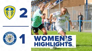 Highlights | Leeds United Women 2-1 Stockport County Ladies | FA Women’s National League