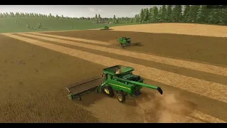 FS22 - No Man's Land Timelapse - Ep 109 - Harvest time!