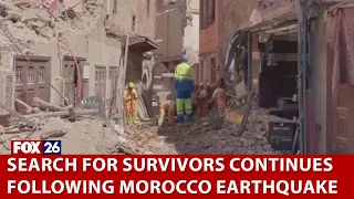Search for survivors continues following Morocco earthquake
