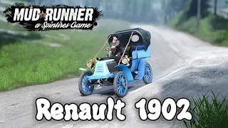 Spintires: MudRunner обзор мода [ RENAULT 1902 ] РЕТРО