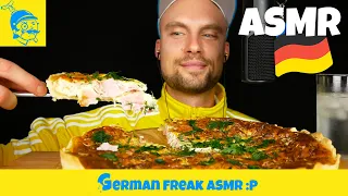 ASMR eating GERMAN BACON CAKE 🇩🇪😋 (German ASMR) - GFASMR