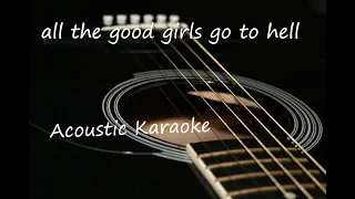 all  the good girls go to hell - Billie Eilish (Acoustic Guitar Karaoke)