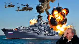 13 Minutes Ago! A Russian warship was blown to pieces by a Ukrainian ATACSM missile attack