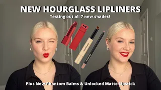 Trying ALL NEW Hourglass Lip Liners plus Phantom Balms