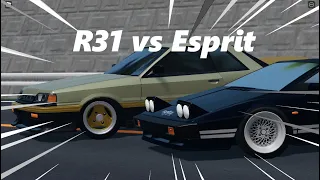 Skyline R31 vs Esprit S3 Turbo (Midnight Racing Tokyo)