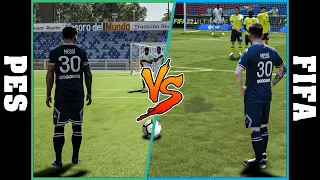 LIONEL MESSI free kicks FIFA vs PES [2006 - 2022]