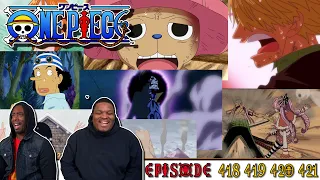 WHERE ARE THE STRAW HATS NOW??  OP - Episode 418, 419, 420, 421 | Reaction