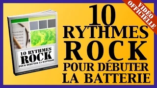 10 rythmes ROCK pour débuter la batterie