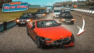 УСТРОИЛ ДИКИЕ ШАШКИ И РАЗБИЛ НОВЕНЬКУЮ BMW M850! (CITY CAR DRIVING С РУЛЁМ)