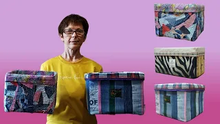 DIY Textile transforming basket that can be washed. DIY storage basket