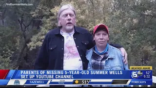 Parents of missing 5-year-old Summer Wells set up YouTube channel