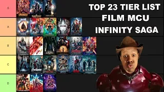 JE CLASSE MON TOP 23 TIER LIST DES FILMS DU MCU (INFINITY SAGA) !