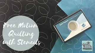 Free Motion Quilting with Stencils - Master the stipple and leaf meander