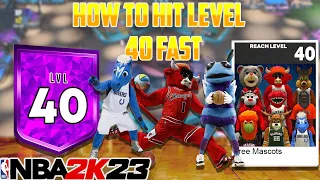 HOW TO HIT LEVEL 40 IN 1 DAY!! UNLOCK ALL NBA MASCOTS in NBA 2K23!