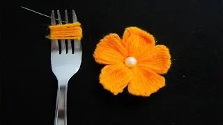 Hand Embroidery Amazing Trick# Easy Flower Embroidery Trick# Sewing Hack