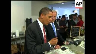 President Obama and Vice President Biden took a motorcade ride from the White House to Virginia Mond