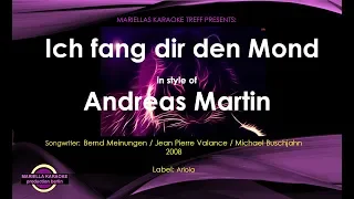 Andreas Martin - Ich fang dir den Mond (Karaoke Version)