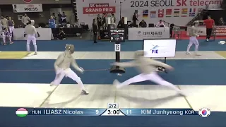 Seoul Grand Prix 2024 SMS - L64 - Nikolasz Iliasz HUN v Kim Junhyeong KOR