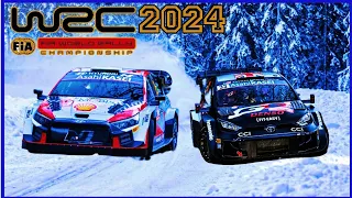 WRC Rally Sweden 2024, Winter Speed ​​Test, Big Jump Stunts - Rally1