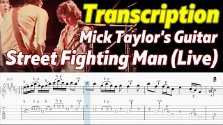 Street Fighting Man - Mick Taylor's Guitar Transcription with TAB The Rolling Stones Live 1969-1973