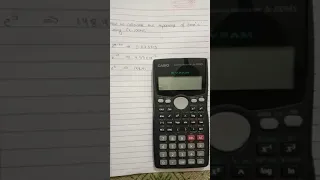 To calculate the exponents of base 'e' using fx-100MS