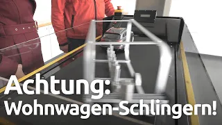 Wohnwagen schlingert - richtig Beladen und eine Antischlingerkupplung helfen.