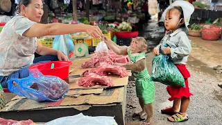 CUTIS & Yen Nhi go market buy meat take care of mom in an unexpected way!