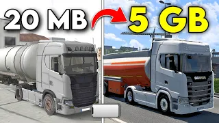 I PLAYED MOBILE TRUCK GAMES IN DIFFERENT SIZES!!