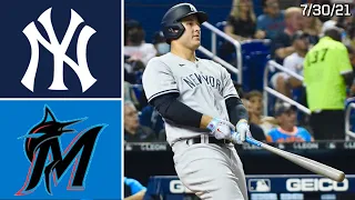 New York Yankees @ Miami Marlins | Game Highlights | 7/30/21