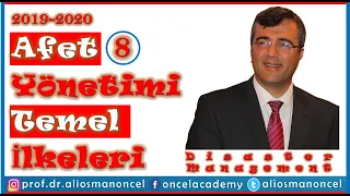 Ders 8: Afet Yönetimi İlkeleri