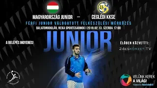 Magyarország Junior - Ceglédi KKSE Férfi junior válogatott felkészülési mérkőzés