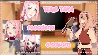 //equipo taka/hebi reacciona a sakura haruno💕*sasusaku*//1/?