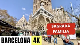 BARCELONA, SPAIN 🇪🇸 [4K] Sagrada Familia — Walking Tour