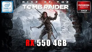 Rise of the Tomb Raider - i7 4790 + RX550 4GB +16 GB RAM ( All Setting Tested )