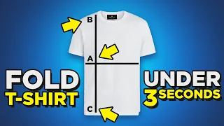 T-Shirt Folding HACKS | Fold Shirt In Under 3 Seconds? | 4 Ways To Fold Tees