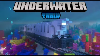 Create Mod Train Underwater in Minecraft