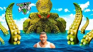 SOBREVIVÍ AL MONSTRUO MARINO GIGANTE de GTA 5!