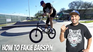 How To Fakie Barspin With Dikolas!