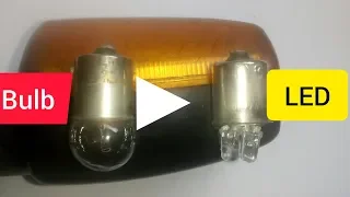 How to make LED bike indicator from 12 volt bike indicator normal bulb