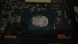 Factory thermal paste in laptop after 2 years of use in MSI GF65 Thin 9SD