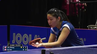 2018 US Open Table Tennis Championships - Women's Singles R16 - Lily Zhang vs Chi Ge (Highlights)